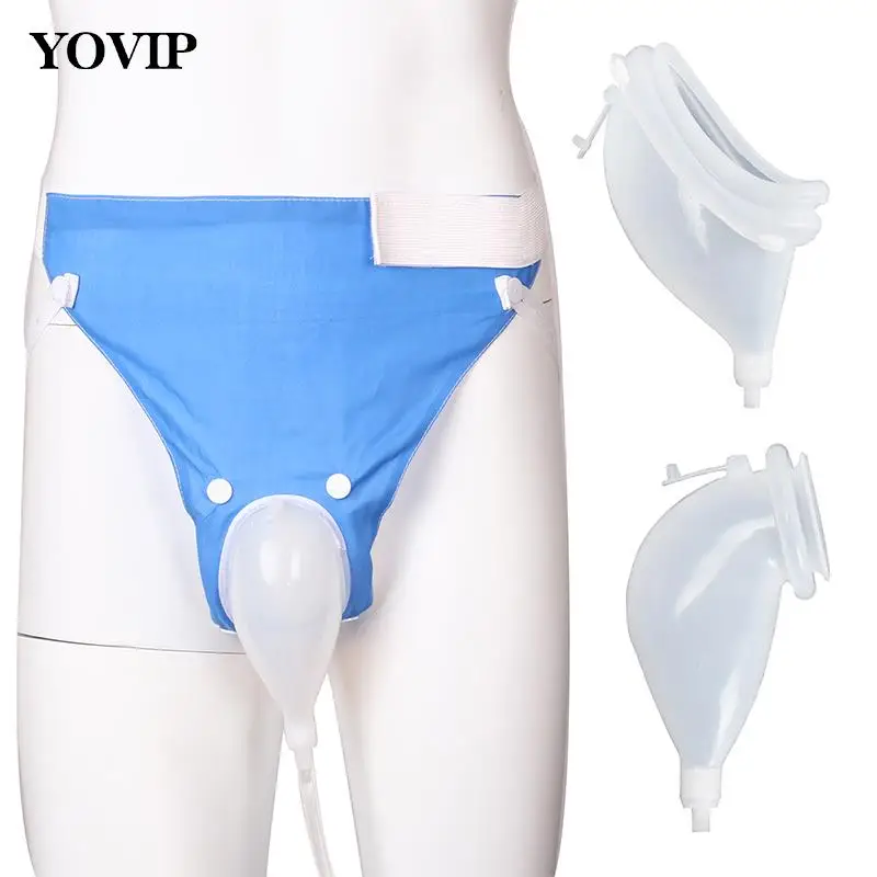 Adults Urinal With Urine Catheter Bags Male Female Toilet Reusable Hypo-allergenic Men Older Woman Silicone Urine Collector Bags