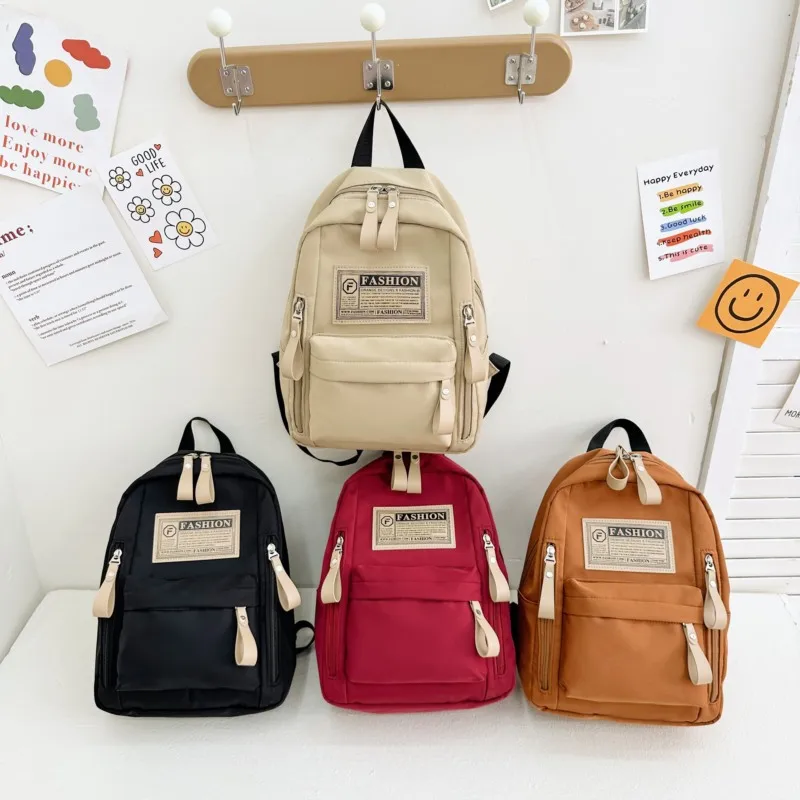 Children Backpack Canvas Toddler Backpack Cute Backpacks Solid Mother Kids Bags for Girl School Bags Boy Mochila Infantil شنط 가방