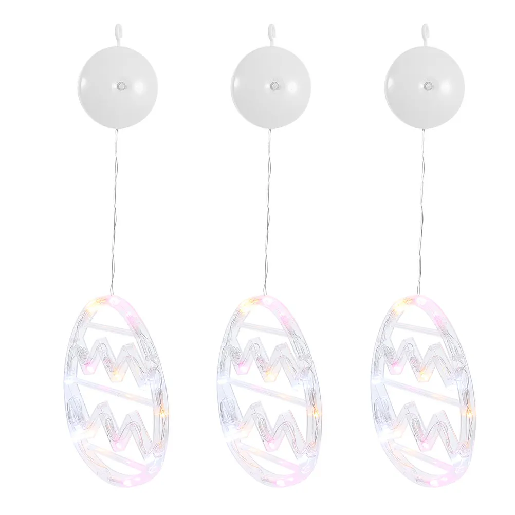 

Набор из 3-х светильников-яиц на присосках для окон, яркие разноцветные светодиодные лампы для стеклянных дверей, окон, веранд, вечеринок и домашнего декора