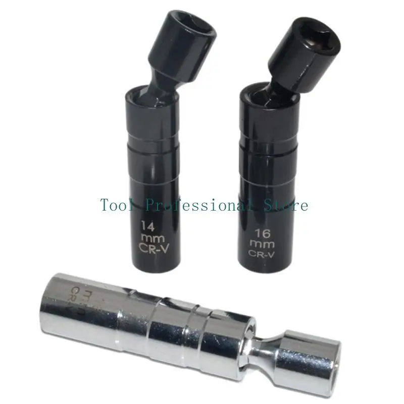 57QF 14mm/16mm جدار رفيع الجدار المغناطيسي يشرف شرارة المقبس الجدار الرقيق المغناطيسي 12 نقطة مفصل 3/8inch