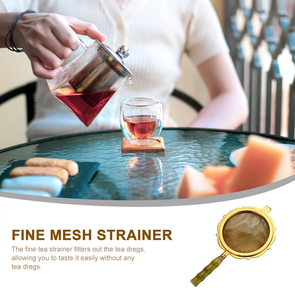 

1Pcs Tea Strainer Filter Set Stainless Steel Fine Mesh Strainer for Loose Leaf Tea Black Green Oolong Chamomile