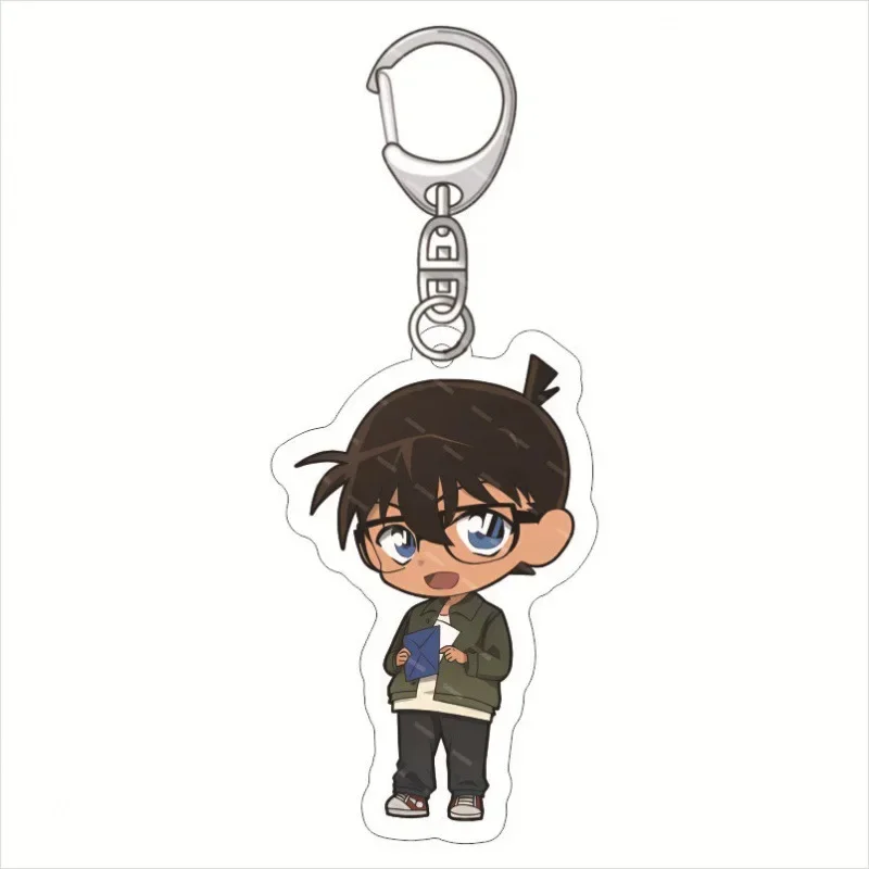 Japanese Anime Figure Kudou Shinichi Kuroba Kaito Letter type Keyring Transparent Acrylic Keychain Model Plate Christmas Gifts