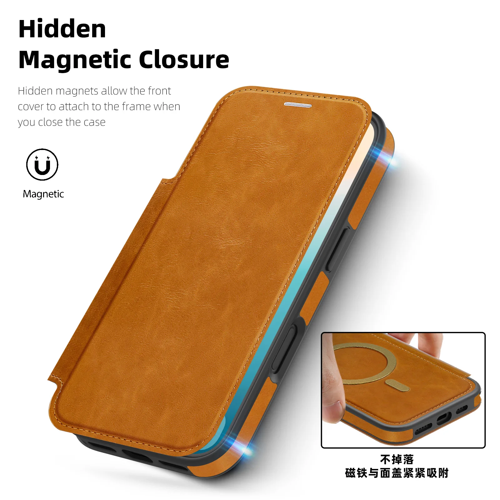 Luxury Bags & Leather Repair Of Atlanta Reviews - Luxury Magnetic Flip Leather Wallet Magnet