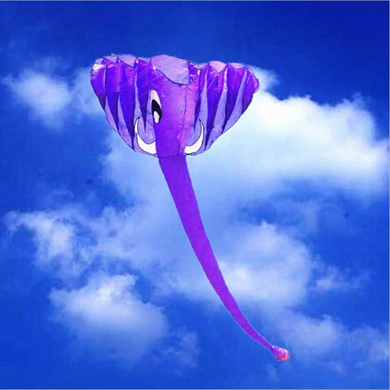 free shipping elephant kite flying soft giant kite flying butterfly Hammock kite pole kite flying reel rainbow high flight kite