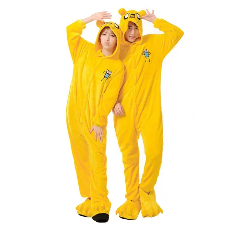 Flanella Anime Onesies Indumenti da notte da donna Adulti Uomo Manica lunga Pigiama intero Set Costumi cosplay per le vacanze di Natale di Halloween