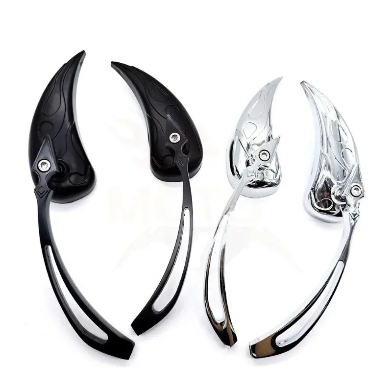 

Новое стеклянное зеркало заднего вида в форме полумесяца с антибликовым покрытием в форме луны для круизного мотоцикла, скутера, достаточная персонализация