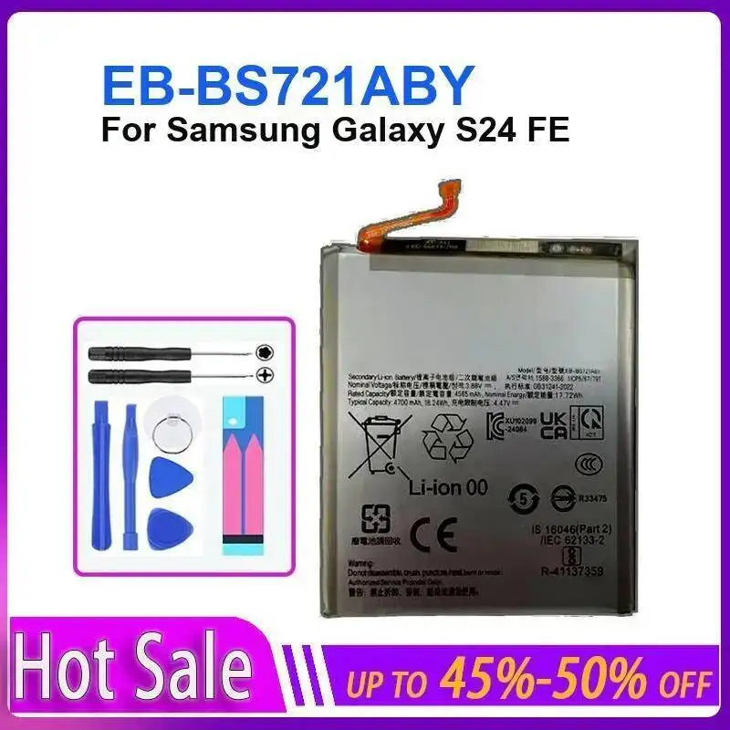 Mobile Phone Battery For Samsung Galaxy S23 S24 S25 Plus Ultra FE 5G S926 S928 S9310 SM-S916B/DS S25+ S24+ S23+ Bateria + NO