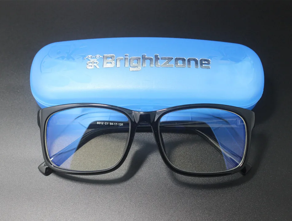 Brightzone Anti-Blue Rays Anti-Eyestrain Clear Digital Performance Eyewear Gaming Glasses Work Faster See Sharper Live Better