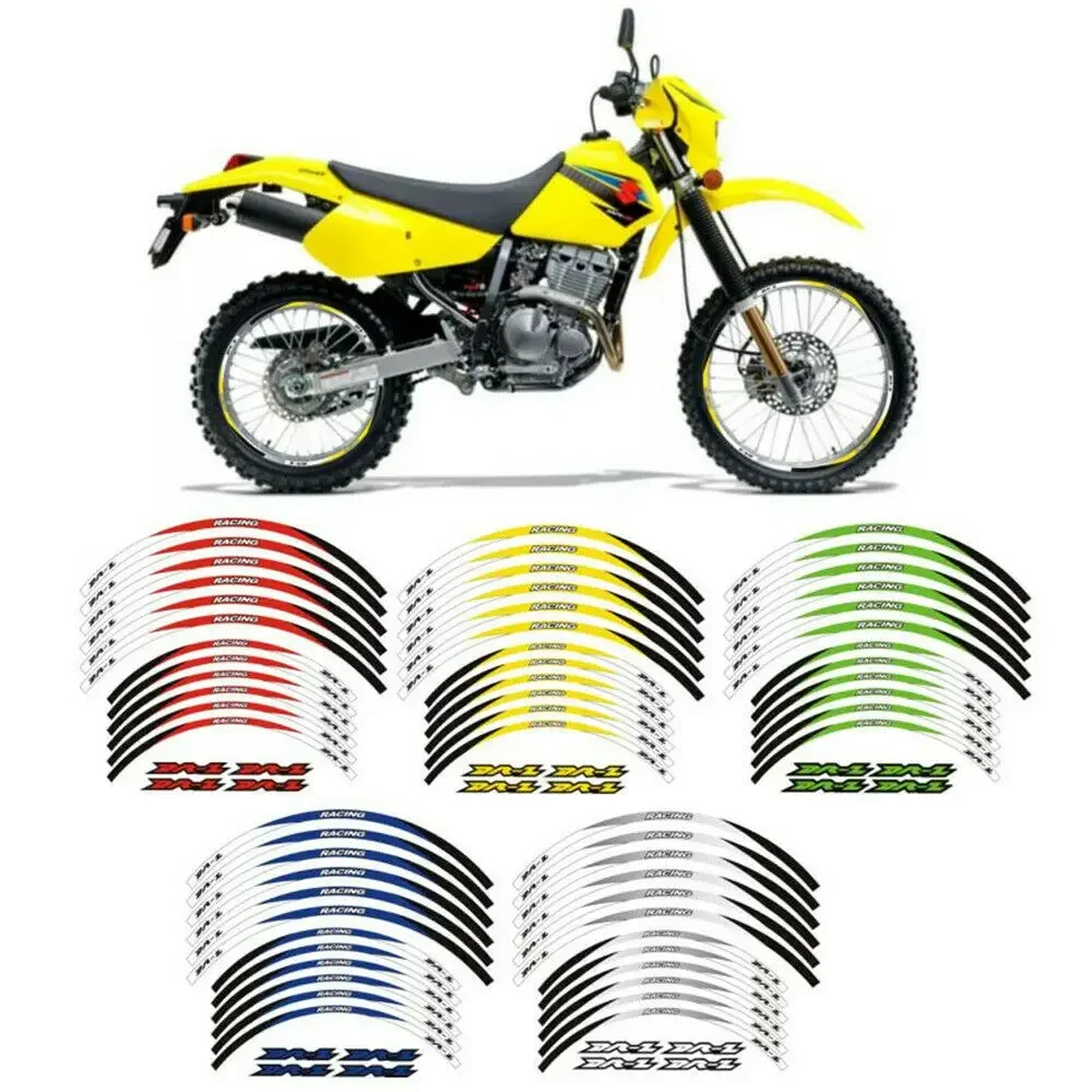 Motorcycle Accessories Stickers Rim Decals Wheel Hub Reflective Stripe For Suzuki DRZ250 DR Z DRZ 250 2001-2007 2006 2005 2004