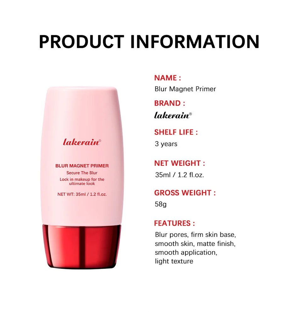 lakerain マットメイクアッププレップローションナチュラルフェイス輪郭目に見えない毛穴多機能コンシーラーメイクアップ分離液