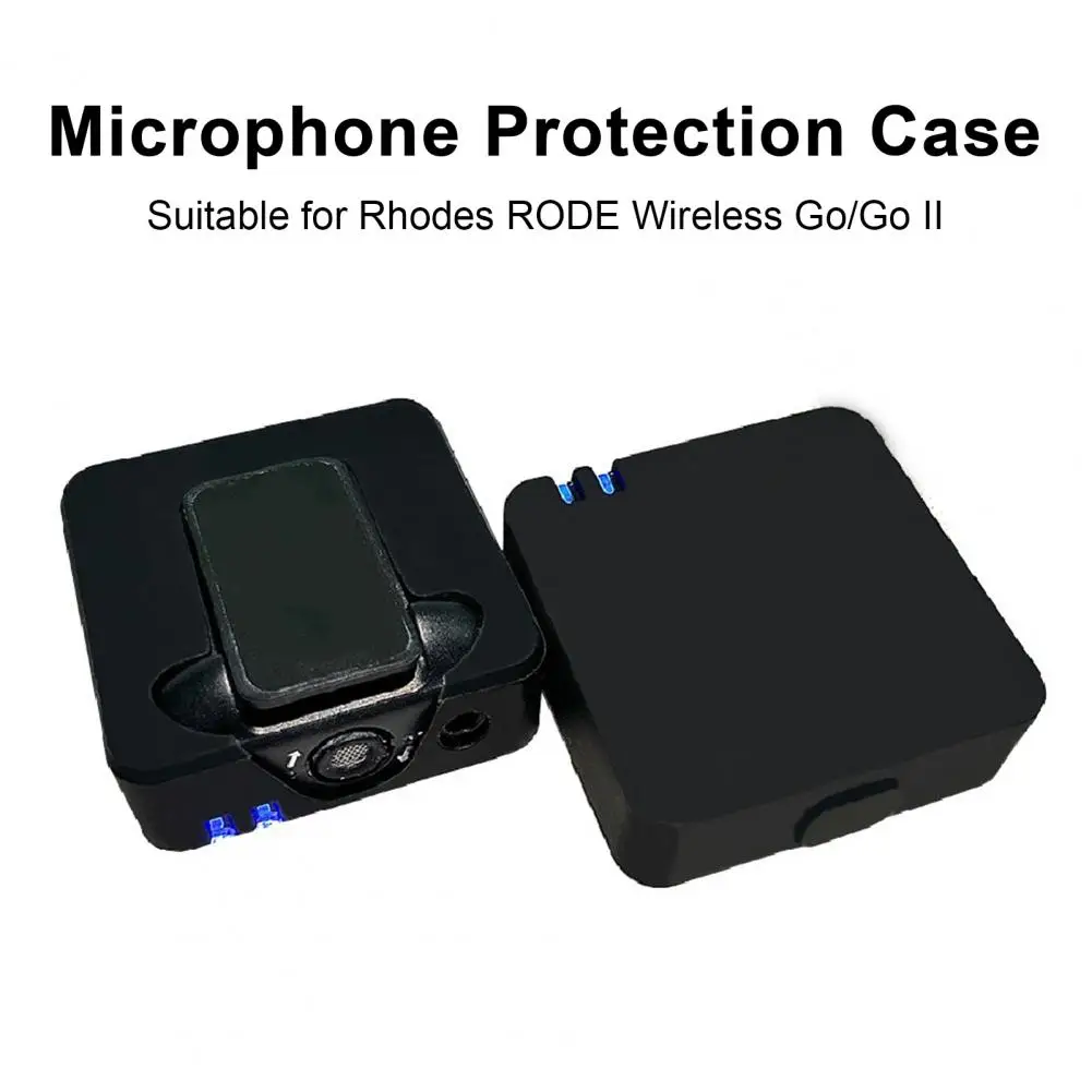 3Pcs Silicone Microphone Protective Covers Shockproof Case Impact Resistant Silicone Guard for RODE Wireless Go/GoII