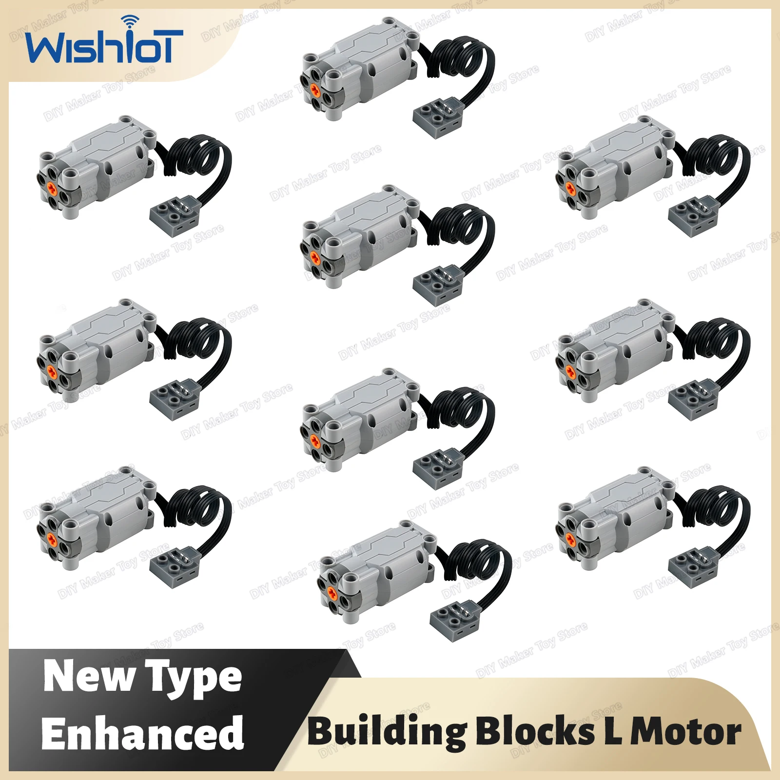 1/2/5/10 Uds nuevo Motor L mejorado 88003 bloques de construcción funciones de potencia MOC modelo de coche técnico modificación de energía juguetes para niños regalos