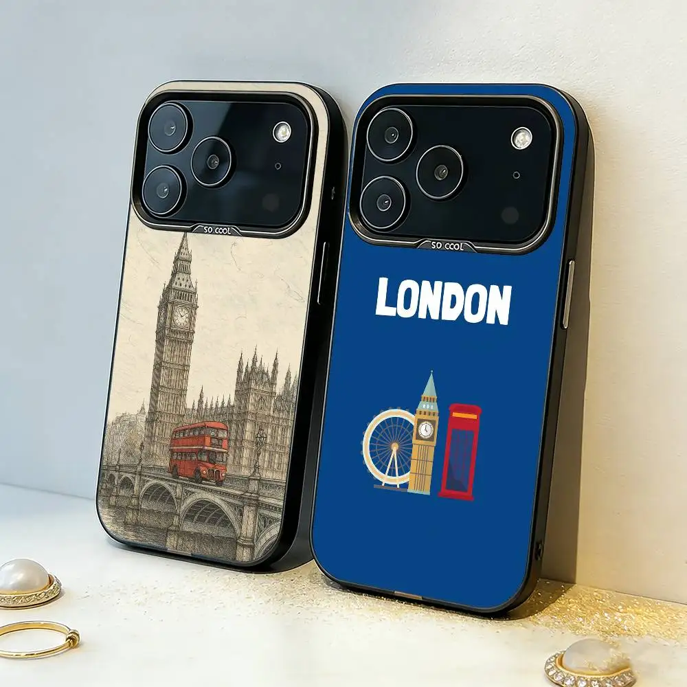 

London Whispers Phone Case For iPhone17,16,15,14,13,12,11,Pro,MAX White Matte Shockproof Cover