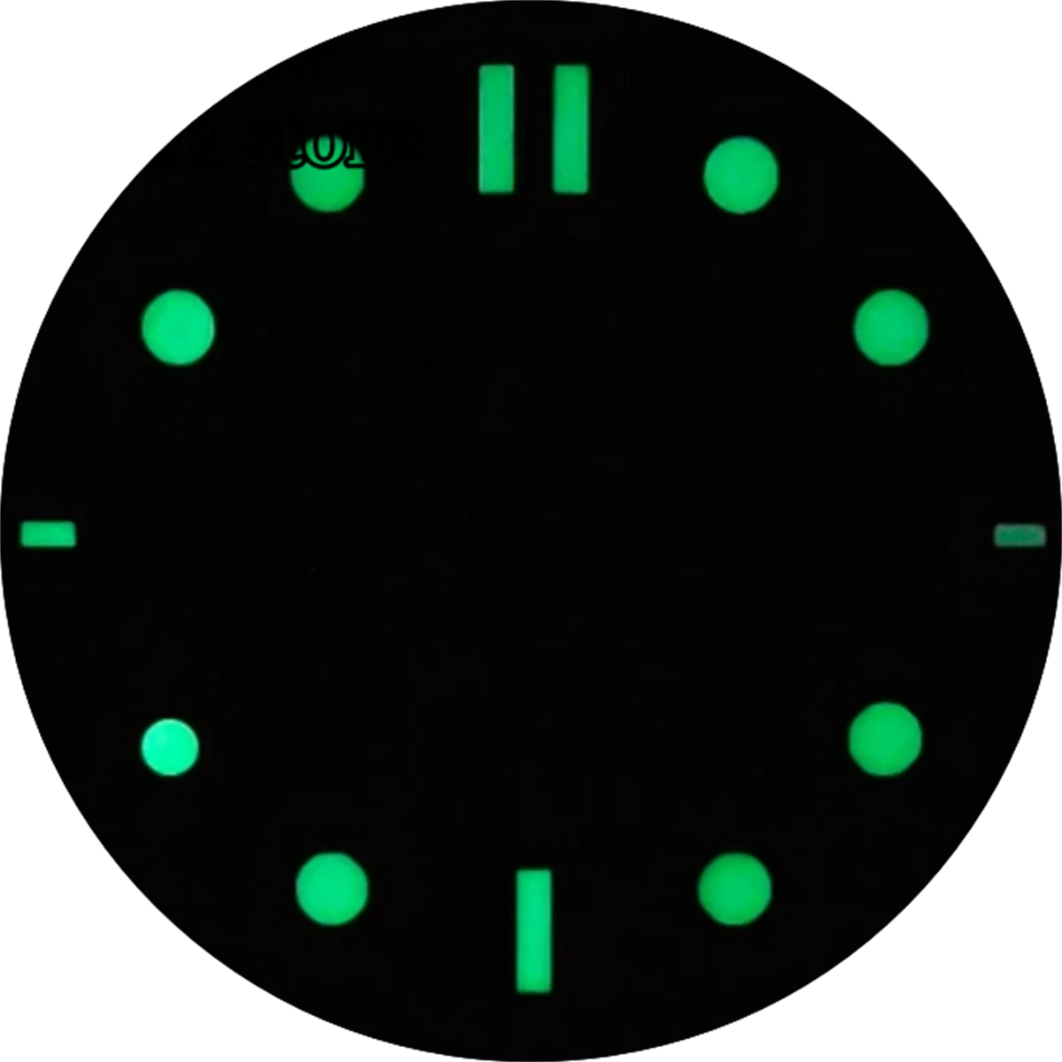 BLIGER 31 мм синий, черный, белый полый светящийся циферблат с водяным принтом для аксессуаров для часов с механизмом NH39