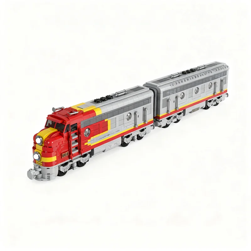 2494pcs MOC Santa FE Modern Carriage Designs Train Model Building Blocks Architecture Toy Christmas Gifts DIY Kids Idea Brick