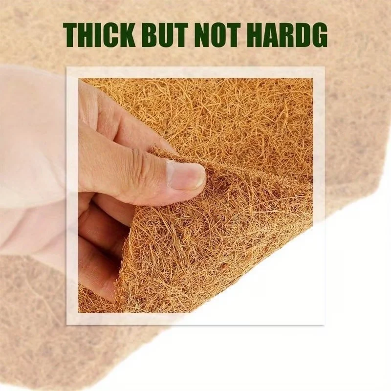 1Pc Chicken Nesting Pads Natural Coconut Palm Hens Nest Bedding Mats Reptile Carpet Multi-Role Poultry Supplies For Laying Eggs