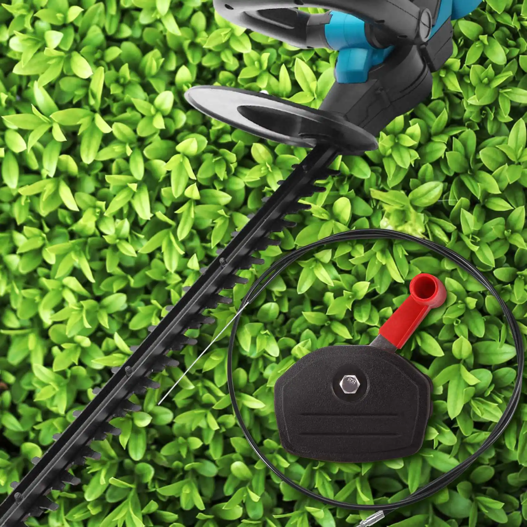 IALJ-범용 스위치 레버 제어 핸들 및 스로틀 케이블 키트, 잔디 깎는 기계 잔디 예초기 부품, 정원 도구, 56 인치