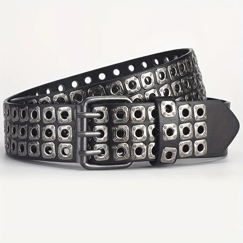 Nietengürtel im Punk-Stil für Männer und Frauen, ideale Geschenkidee – Detail 4