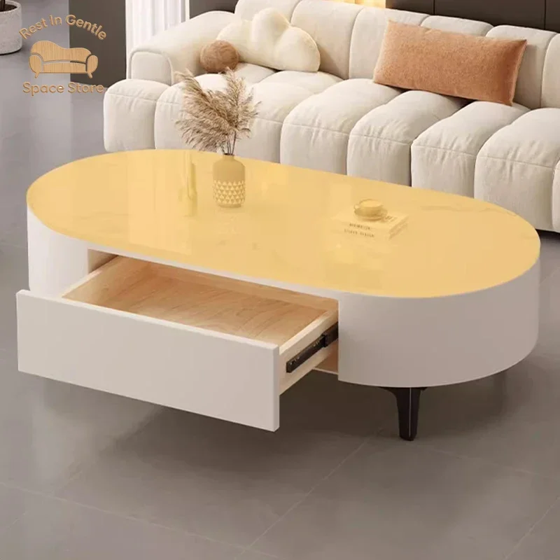 Unique Luxury Coffee Table Modern Designer Space Saving Aesthetic Clear Simple Side Table Nordic Mesa Auxiliar Patio Furniture
