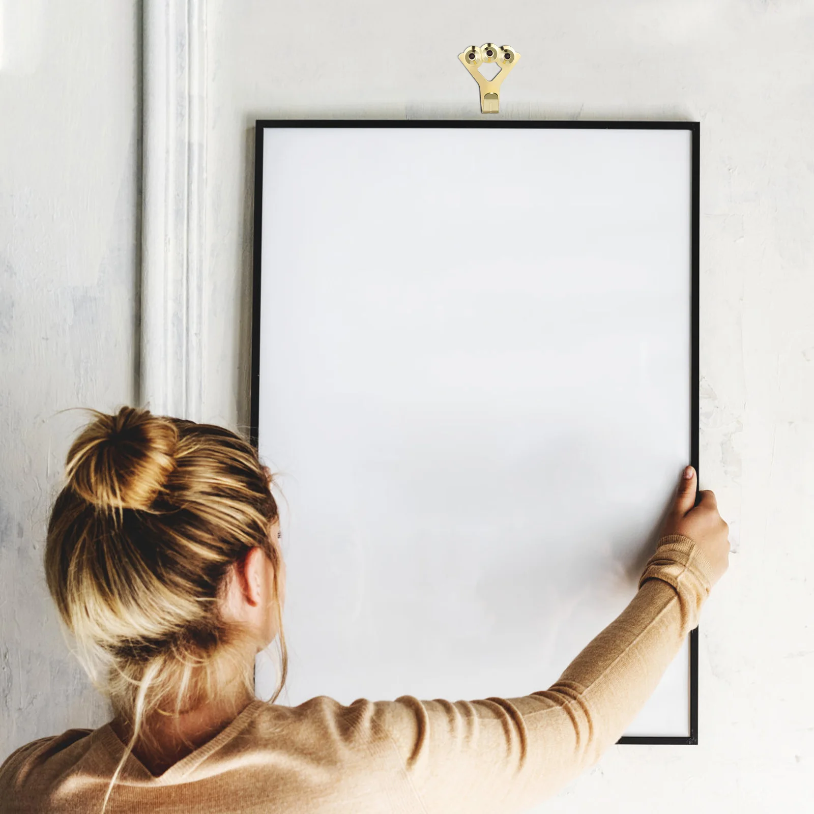 

20Pcs Picture Frame Wall Mount Hooks Heavy Duty Drywall Metal Mirror Hangers Photo Clips Frame Support Hanging Hardware Nails