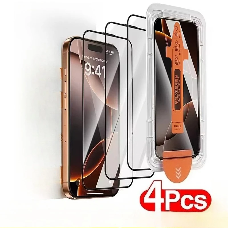 4Pcs Hd Tempered Gl… - image