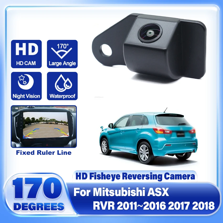 Car Rear Camera For Mitsubishi ASX RVR 2011~2017 2018 Original Reserved Hole CCD Night Vision Backup Camera Car Rear Camera