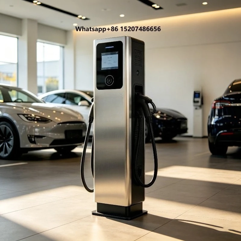 DC Fast Electric Car Charger PV Solar System Lithium Battery EV Charging Station Renewable Energy Charging Pile