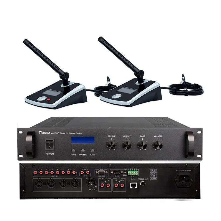 وحدة VA-340D Delegate مع ميكروفون مناقشة المؤتمرات الاحترافي لتتبع الفيديو للاجتماعات وغرفة اللوحة #3