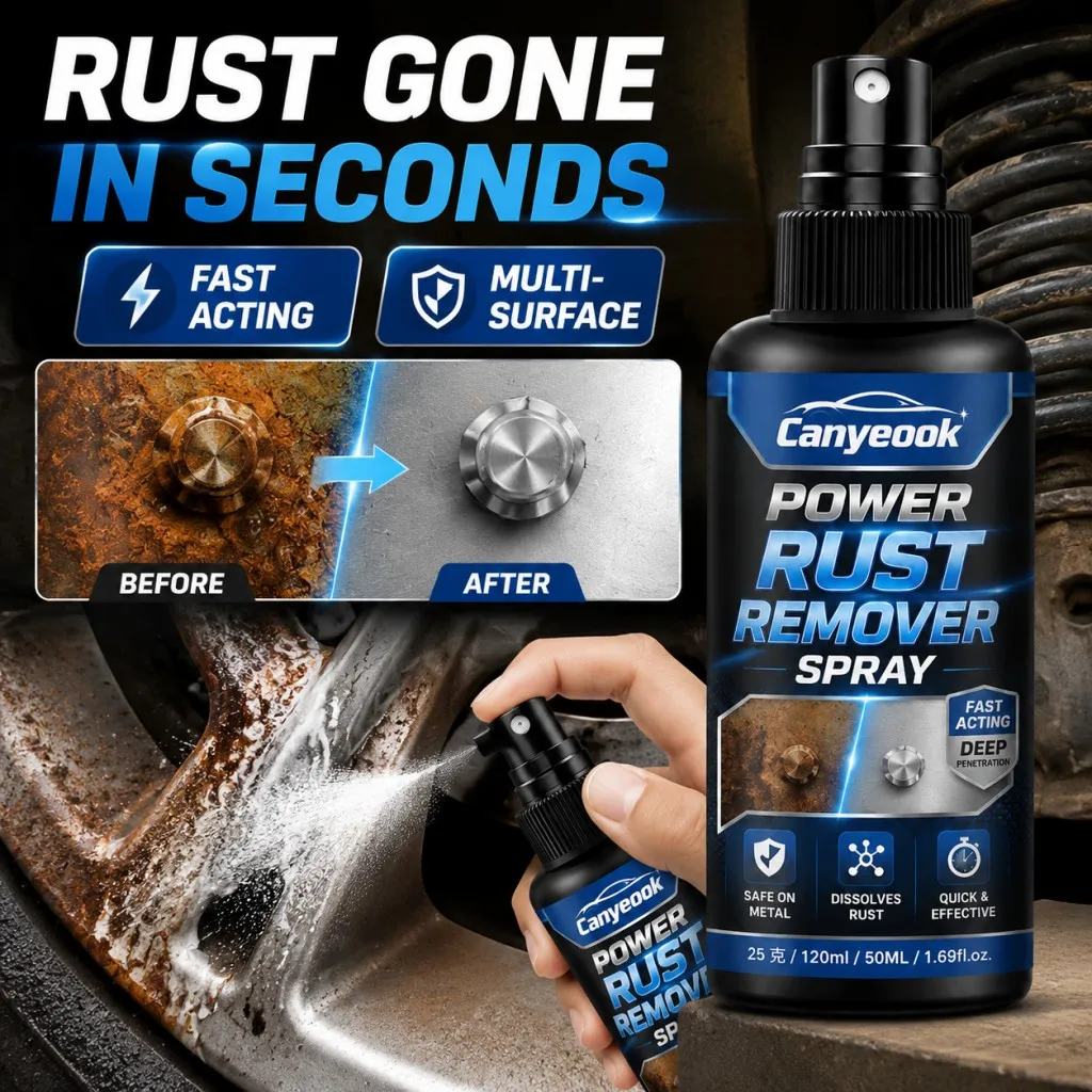 CANYEOOK Multi-Surface Rust Remover - Works on Metal, Ceramic, Auto & Home, Non-Corrosive, Leaves No Residue,100ml