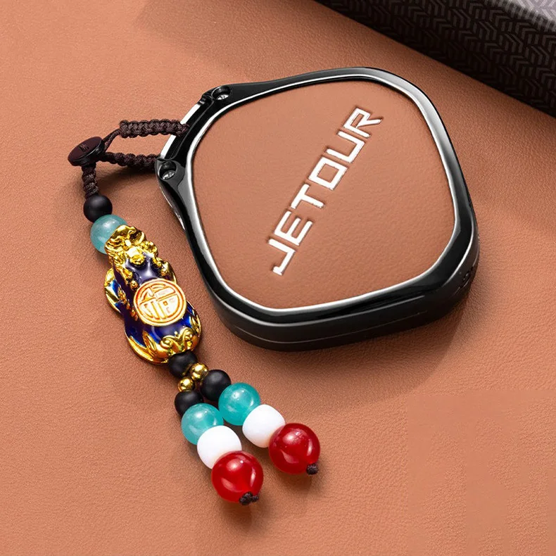 Zinklegierung Schlüsselhülle für Chery Jetour Dashing Zubehör X-1 Plus DTC IDM 2025 2026 Fernbedienungsabdeckung Schlüsselanhänger Halter – Detail 4