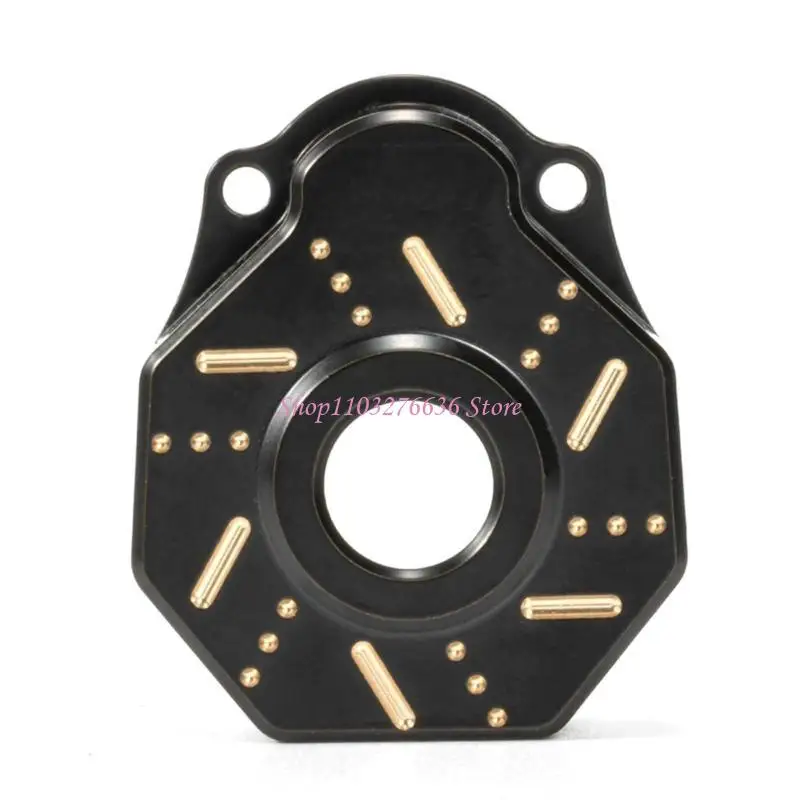 R6FD 2pcs Heavy Duty Brass Outer Drive Housing Cover Counterweight Block for TRX-4 TRX-6 1/10 RC Crawler Car