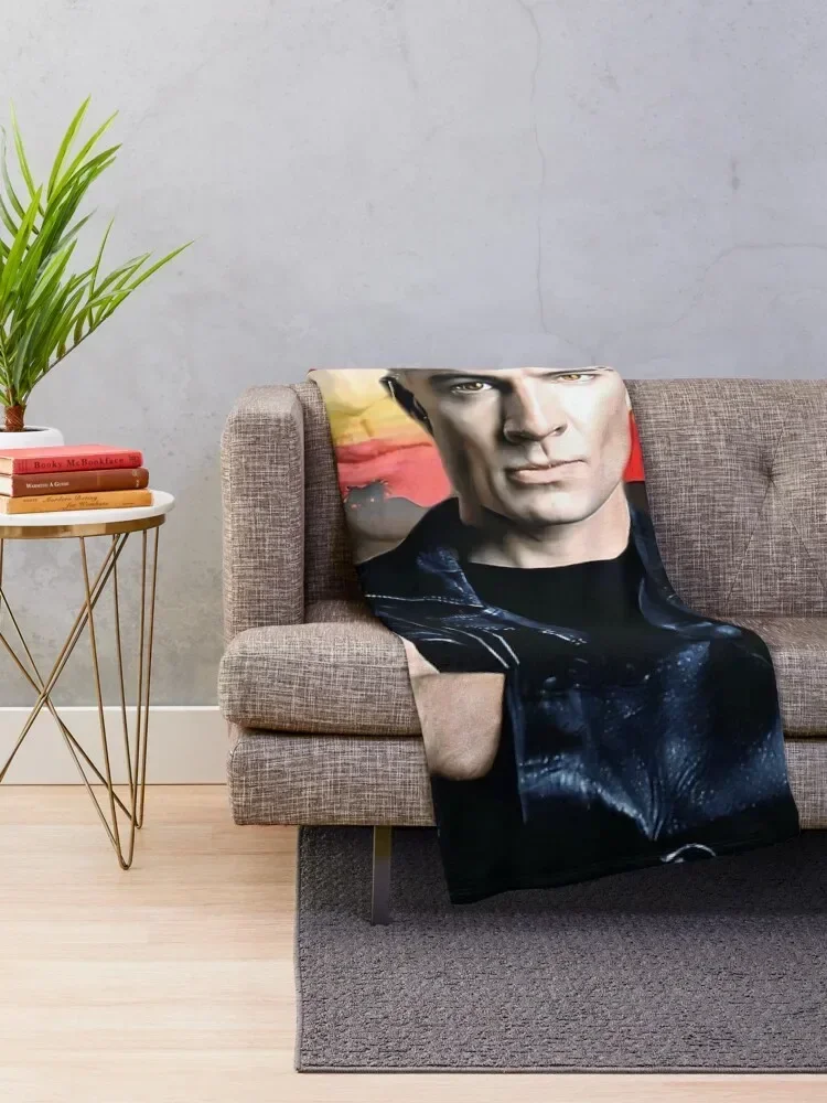 James marsters spike Throw Blanket Winter beds Hair Flannel Fabric cosplay anime Blankets