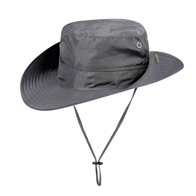 Outdoor Sun Hat Waterproof Fishing Hat Sun Protection Summer Boonie for Man and Women Foldable Bucket Cap for Hiking Quick Dry