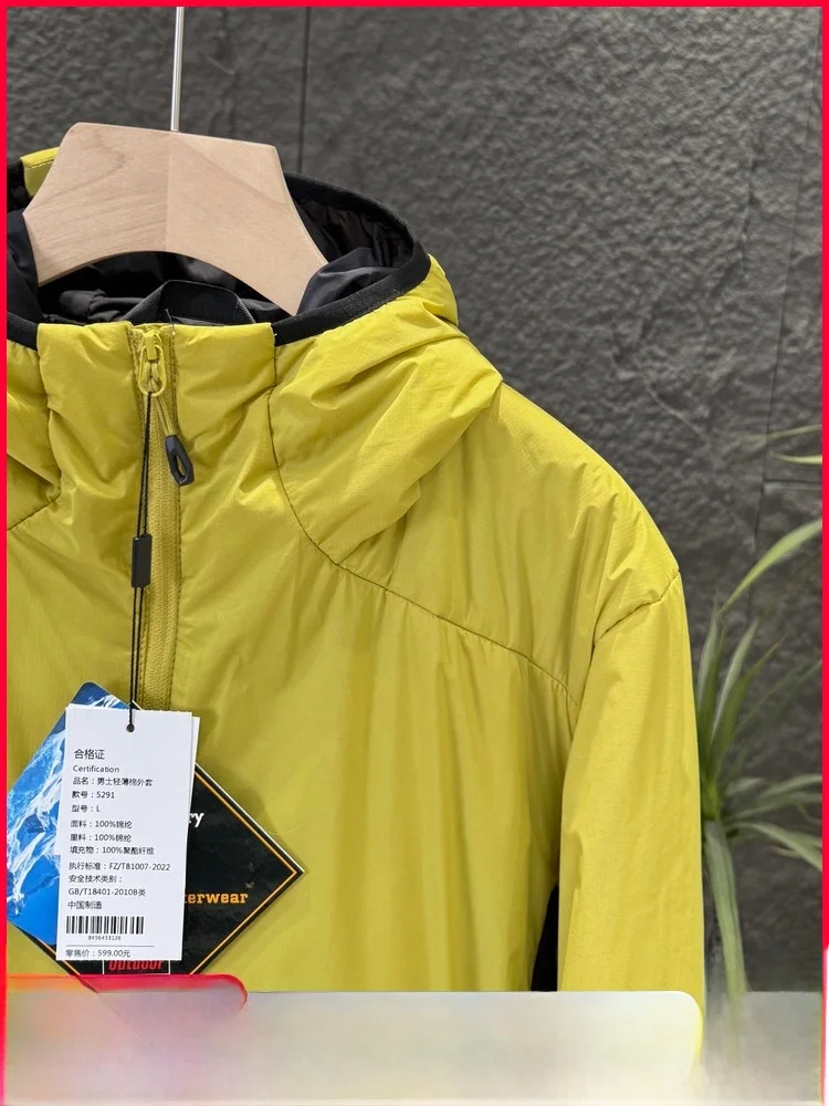 

Outdoor Men's Lightweight Waterproof Warm Sports Cotton Jaet New Winter Faionable Nylon Fabric Stand Fit Long Sve Z...