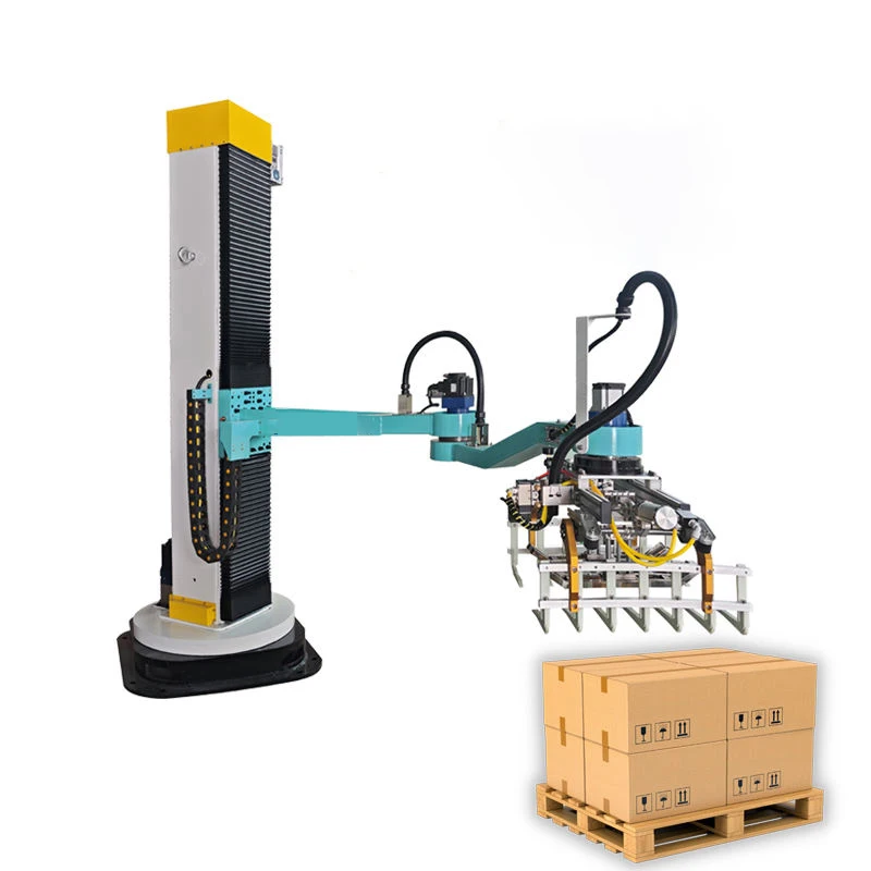 High Stability Automatic Bag Palletizing Robot for Flour Stacking Grain Factory Warehousing Automation
