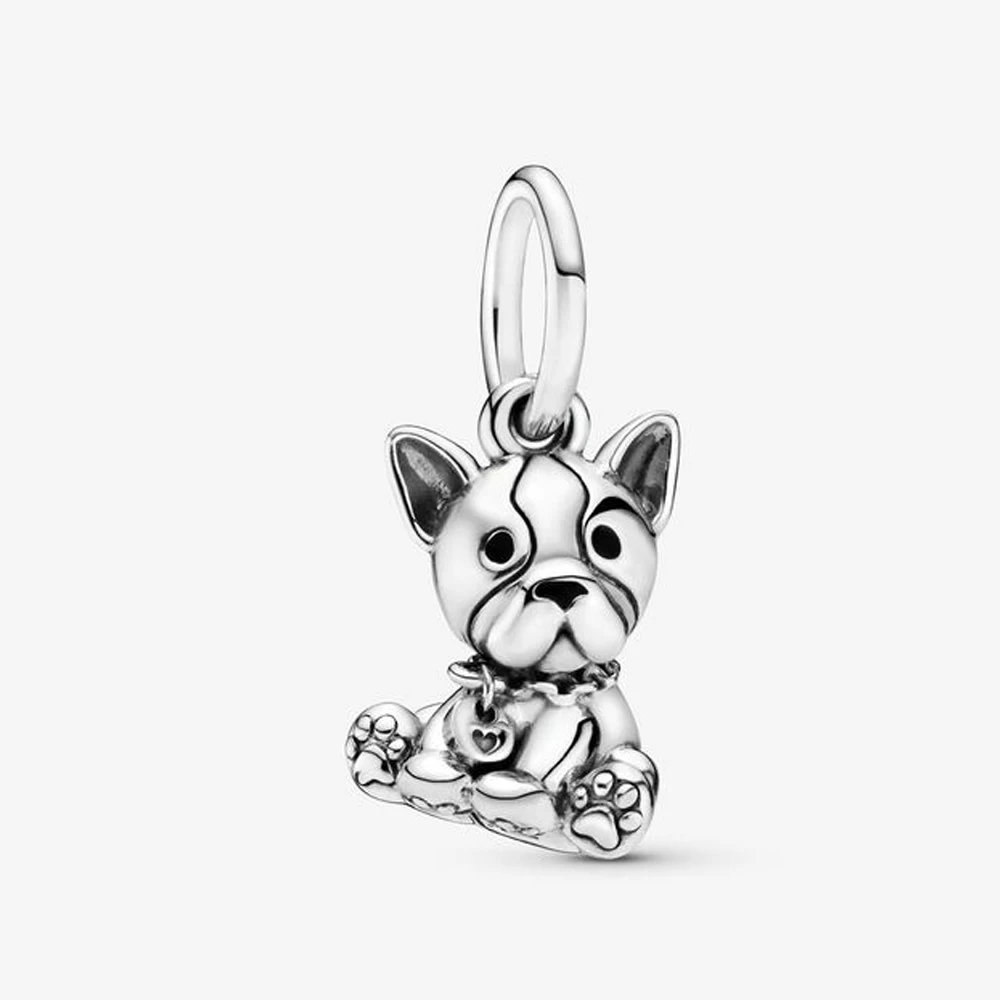 NEW Silver Color Charm Beads Are Suitable For  Bracelet Necklace Cat Puppy Love Female Diy Jewelry Charm image 6