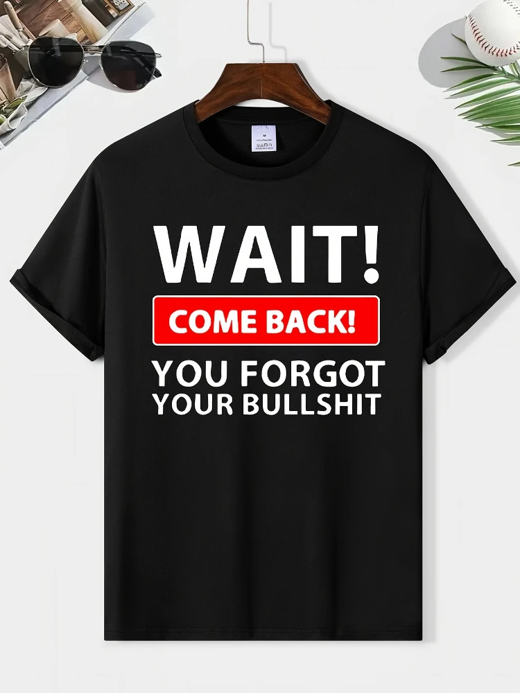 

Trendy Bullshit pattern design -100% cotton summer casual O-neck short-sleeved men's printed T-shirt.