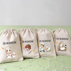 5pcs sheep happy Eid Al Adha Mubarak bags children money pouches Muslim Islamic Eid Ul Adha Al-Adha decoration kid boy girl gift