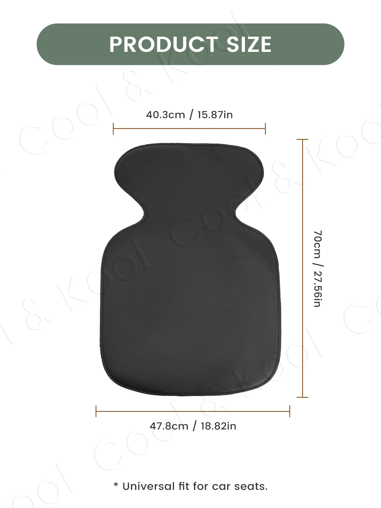 Car Seat Protector Pad, Waterproof & Anti-Scratch Cover for Child Safety Seats - Full Coverage Protection