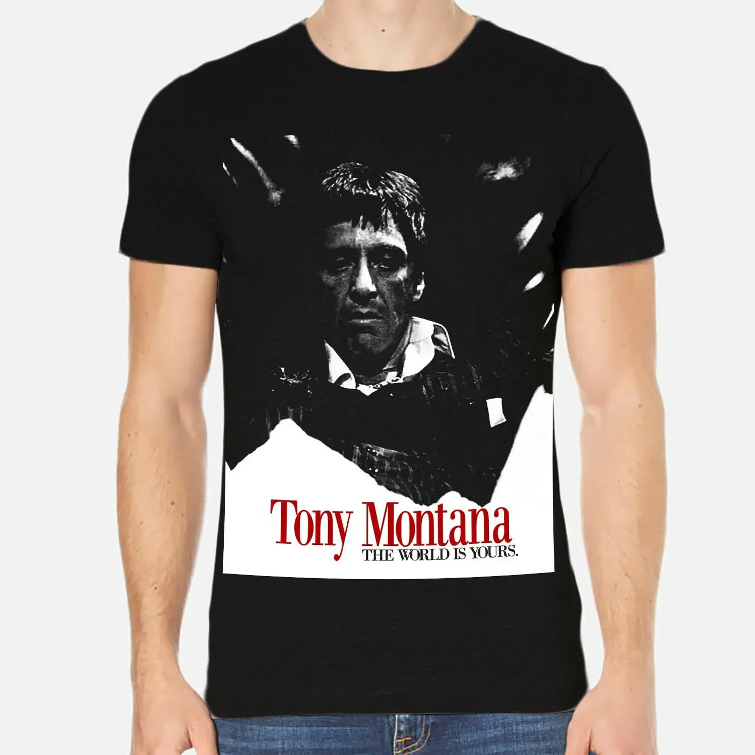 

Al Pacino Tony Montana Scarface Celebrities Men T-Shirt Tee Clothing 100% Cotton T Shirts Brand Clothing Tops Tees