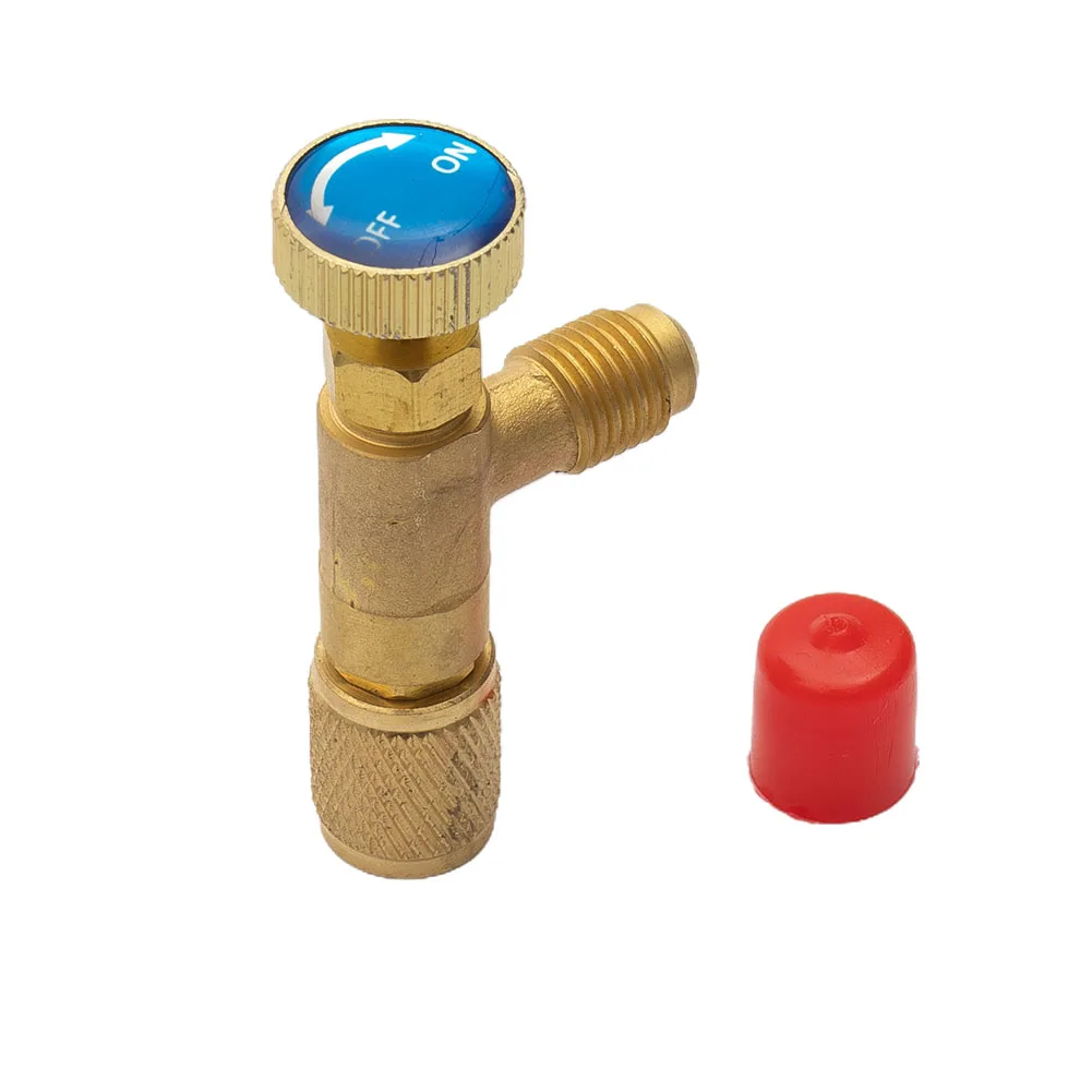 R22 R410A Air-conditioning Fluoride Safety Valve Cooling charging adapter 1/4 Safety Valve Refrigeration Part Pressure Adapter