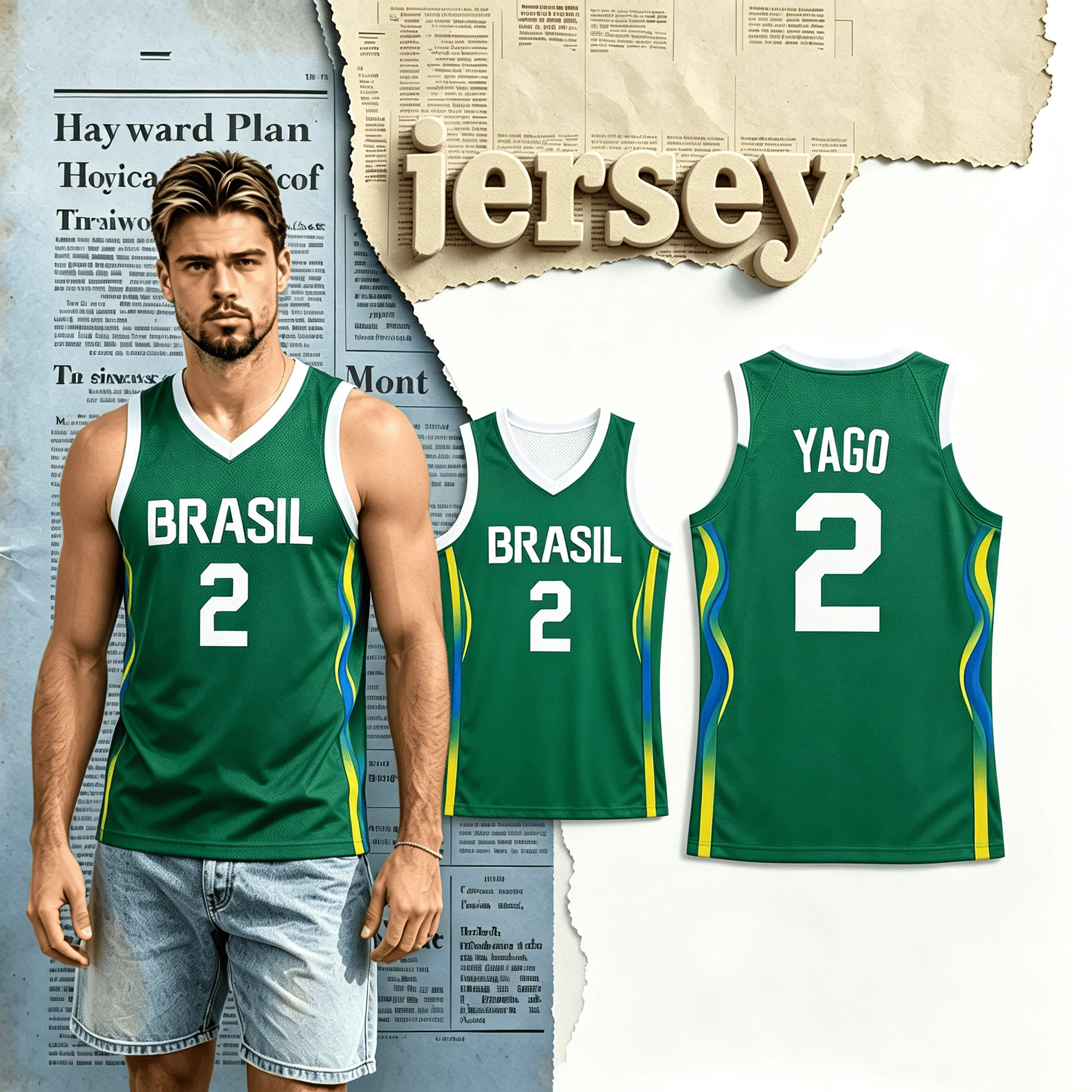Brazil Basketball Quick Drying Breathable Thin Tank Top for Summer Sports Outdoor Competition Comfortable Design for Children 26