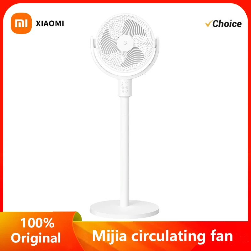 

Умный стоячий вентилятор для циркуляции воздуха Xiaomi Mijia, широкоугольная осцилляция, мощный поток воздуха, настольный вентилятор 2-в-1 и напольный вентилятор