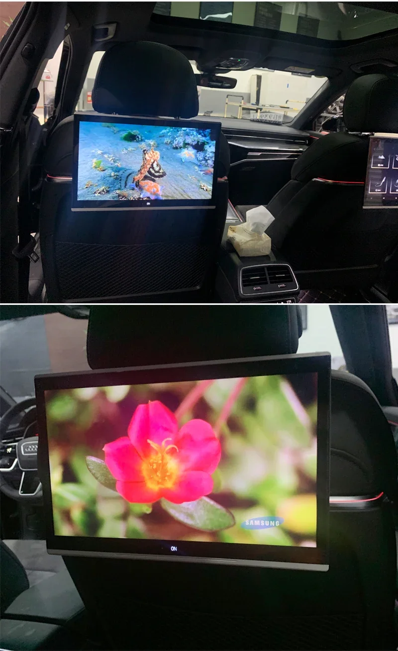 KANOR 13.3inch Android Car Headrest   with WIFI Radio Touch Screen Rear Seat Entertainment System for   A6 A8 Q7 Q8