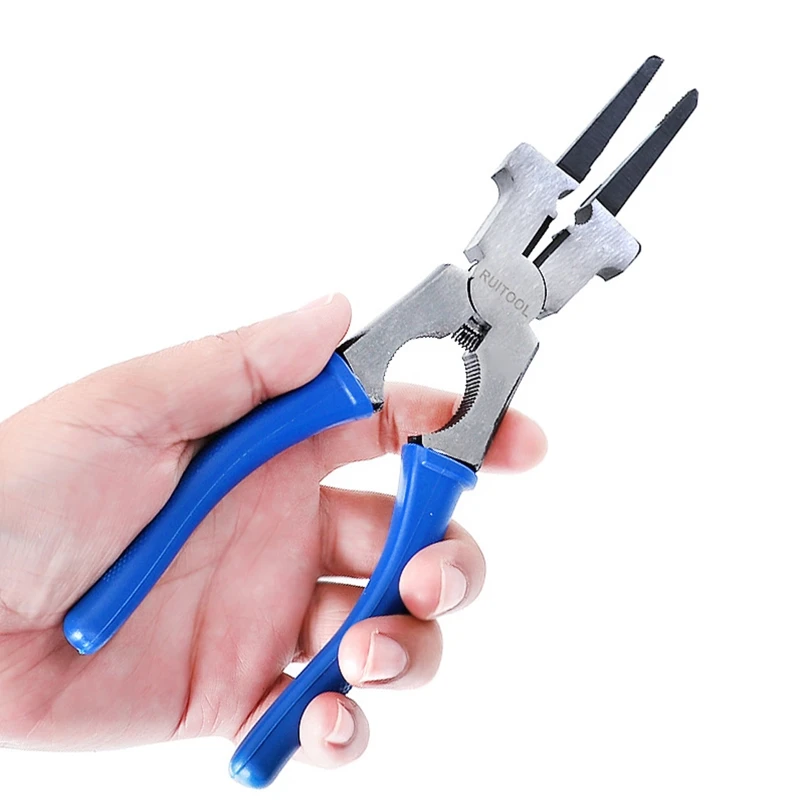 Multipurpose MIG Welding Pliers Flat Mouth Pincers Wire Cutting Spring Loaded Insulated Handle Hand Tools