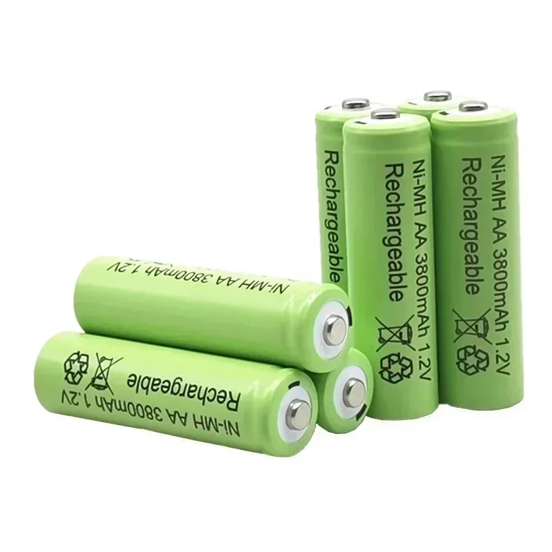 Batería recargable de 2-16 piezas, pila AAde 1,5 V y 3800mAh, NI-MH, 1,5 V, para relojes, ratones, ordenadores, juguetes, etc.