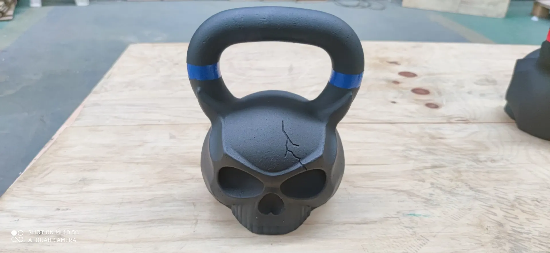 Twarz ducha Kettlebell podnoszenie pot Fitness Kettlebells styl czaszki czajnik-dzwon