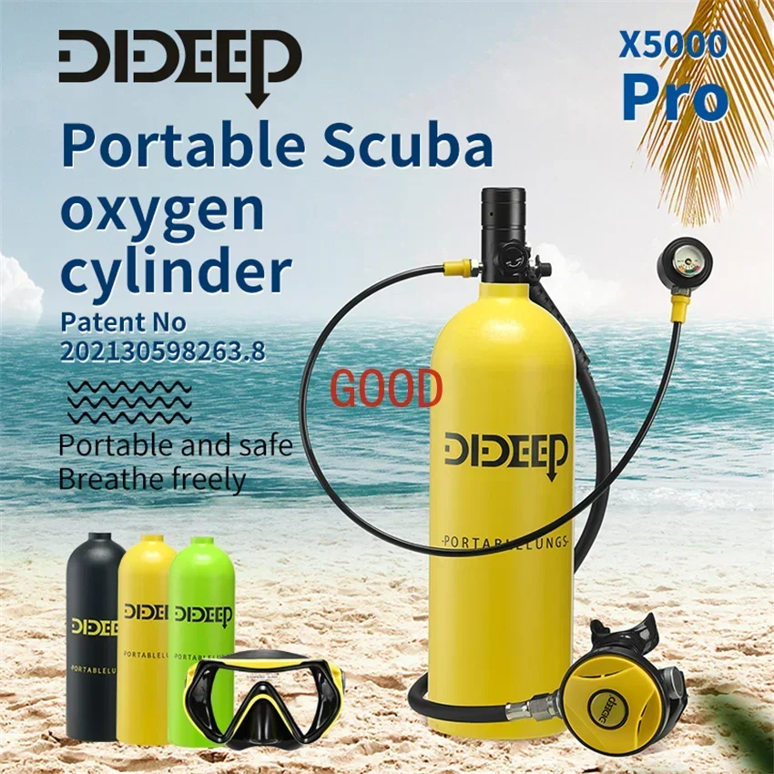 2L Portable Diving Scuba Diving Tank Free diving 3000PSI Mini Snorkel Equipment Underwater Breathing Device