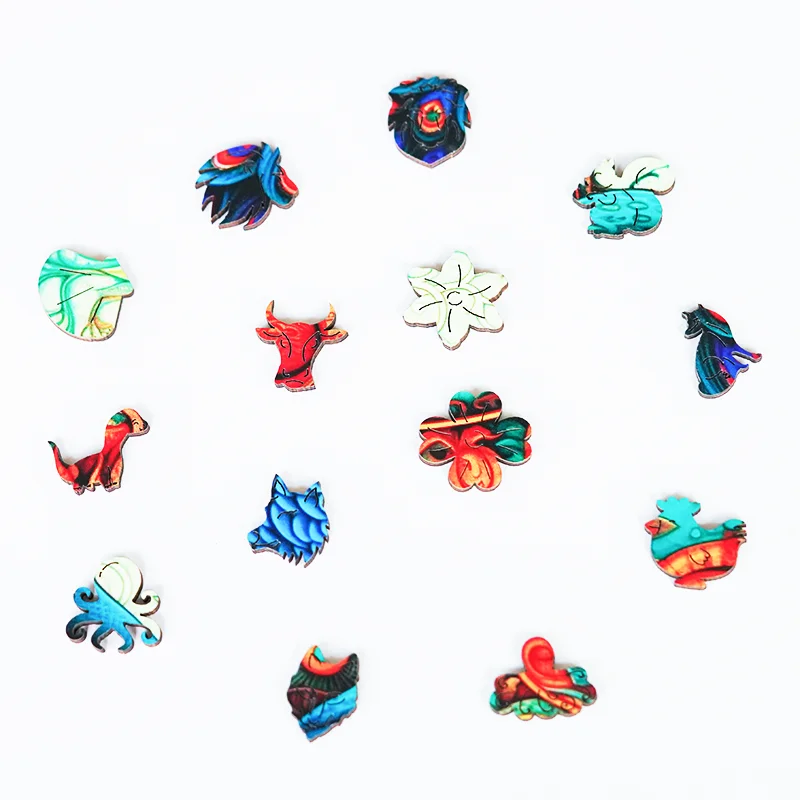 عيد الميلاد خشبية ثلج لغز ، هدية جميلة التفاف ، الأسرة التفاعلية ، ومناسبة للإناث والذكور