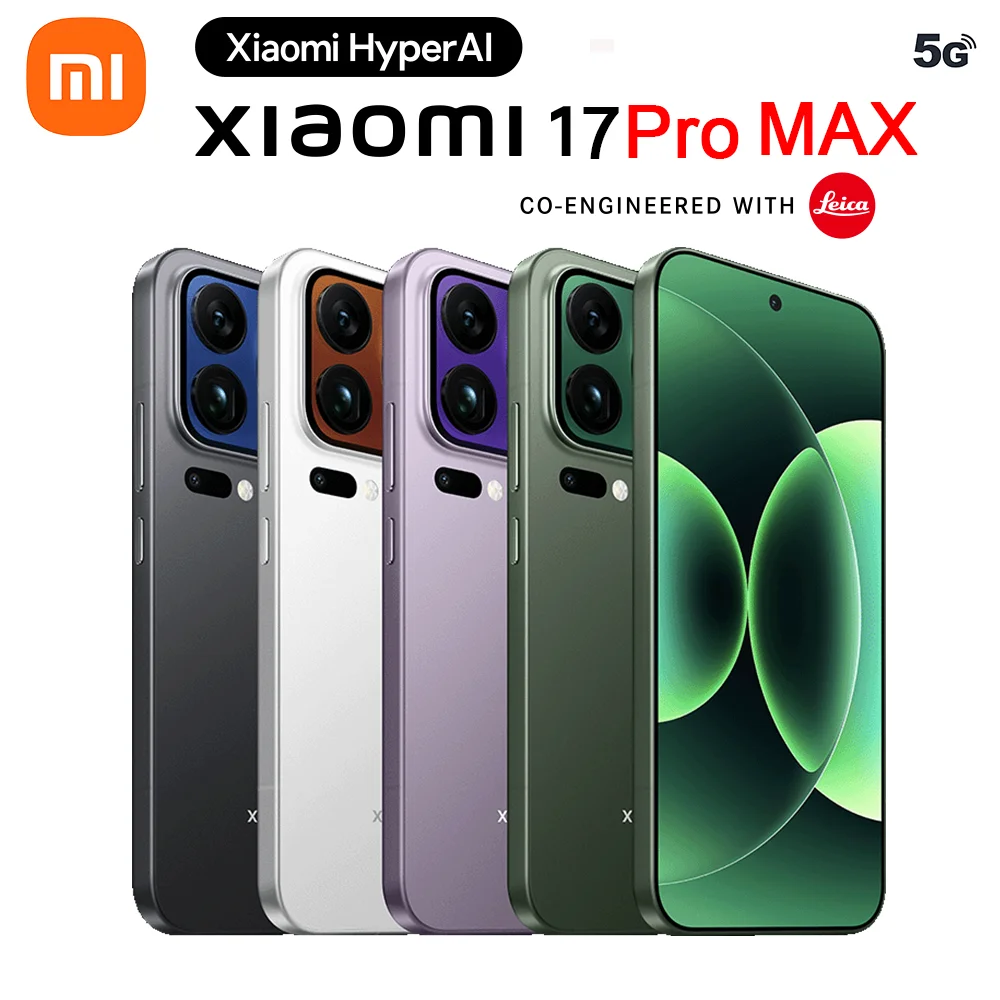 إصدار CN لهاتف Xiaomi 17 Pro Max الذكي بشاشة 6.9 بوصة، بطارية Snapdragon 8 Elite Gen5 بقدرة 7500 مللي أمبير في الساعة، شاشة مزدوجة شحن فائقة 100 وات #1